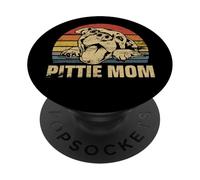 Pittie Mom Pitbull Mama Dog Lovers Gift Mothers Day Gift PopSockets PopGrip Adesivo