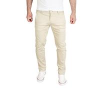 PITTMAN Andrew - Pantaloni in Tessuto da Uomo - Pantaloni Chino Slim Fit da Uomo - Pantaloni Chino Elasticizzati, Beige (Rainy Day 135304), W33/L34