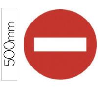 Pittogramma syssa segnale stradale ingresso vietato in acciaio zincato 500 mm