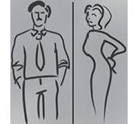 PITTOGRAMMA WC MISTO CARTELLINO PORTA BAGNO CARTELLO TOILETTE SIMBOLO UOMO DONNA TARGHETTA ALLUMINIO ADESIVA