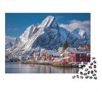 Pittoresco villaggio di Reine nelle isole Lofoten, Norvegia 1000pcs (75x50cm) Puzzle Adatto Per Adulti E Folla Dai 14 Anni in Su