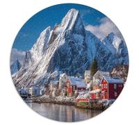 Pittoresco villaggio di Reine nelle isole Lofoten, Norvegia Puzzle 1000Pcs Decorazione Per La Casa. Rilassamento E Intelligence Per Adulti E Bambini Da 14 Anni 1000pcs (67.5x67.5cm)