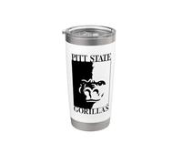 Pittsburg State University Gorillas Pitt State 1 Logo a colori Bicchiere termico in acciaio inox doppia parete