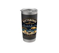 Pittsburgh Beach Club Nessun oceano Nessun problema Yinz PGH 412 Amore Bicchiere termico in acciaio inox doppia parete