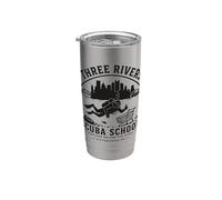 Pittsburgh Scuba Diving Three Rivers 412 Nuotata divertente subacquea Bicchiere termico in acciaio inox doppia parete