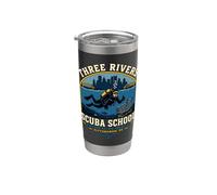 Pittsburgh Scuba Diving Three Rivers 412 Nuotata divertente subacquea Bicchiere termico in acciaio inox doppia parete
