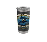 Pittsburgh Scuba Diving Three Rivers 412 Nuotata divertente subacquea Bicchiere termico in acciaio inox doppia parete