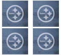 Pittsburgh Steelers Ardesia Quadrato Sottobicchiere Set, 4-Pack