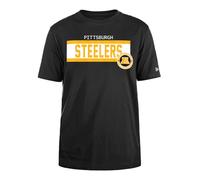 PITTSBURGH STEELERS New Era cap NFL Regular t-Shirt ad Alta densità Serigrafia Grafica Frontale Originale Colore della Squadra Unisex Nero