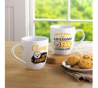 Pittsburgh Steelers Tazza da Caffè 503ml Ceramica 2 Pezzi Set Con Regalo Scatola