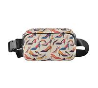 Pittura a colori Scarpe Moda Fanny Marsupio per Uomini Donne Piccola Cintura Borsa con Cinghia Regolabile per Ciclismo Escursionismo Palest, Scarpe da pittura a colori, 1 size