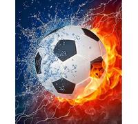 Pittura a Diamante Pallone da Calcio 30x40cm