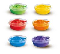Pittura a dita 6 colori x 45ml - SES CREATIVE - Intensità del colore e facilità di lavaggio.