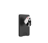 Pittura a inchiostro Sumi-e vintage giapponese Samurai Cat Art PopSockets PopWallet per MagSafe