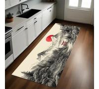 Pittura A Inchiostro Tappeto Runner Cucina Alba sul cancello torii della montagna 50 x 80 cm Lavabile Anti-fatica Antiscivolo Pelo Corto Resistente e Decorativo per Casa Corridoio e Bagno