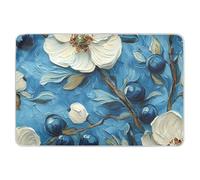 Pittura a olio bianca fiori formazione pipì pad per bambini impermeabile lavabile piatto culla pad anti-labbra per bambini bambini 132,1 cm L x 86,4 cm W bolsas para
