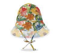 Pittura a olio con fiori colorati Cappello da sole per bambini da spiaggia unica per ragazze UPF 50+ Protezione a tesa larga Essentials da spiaggia
