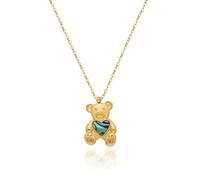 Pittura a olio Feeling Bear Love Cute collana catena gioielli da donna adatto per l'uso quotidiano moda