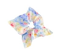 Pittura a olio Fiore Sciarpa Scrunchie Tessuto Morbido Elastico Cravatta Per Capelli Per Le Donne Ragazza Coda di Cavallo Titolare Elegante