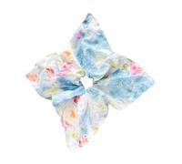 Pittura a olio Fiore Sciarpa Scrunchie Tessuto Morbido Elastico Cravatta Per Capelli Per Le Donne Ragazza Coda di Cavallo Titolare Elegante