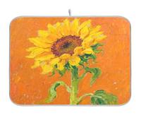 Pittura a olio Girasoli asciugatura piatto mat cucina contatore scolapiatti tappetino asciugatrice cucina tappetino asciugatura piatto tappetino grande 18 x 24