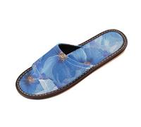 Pittura a olio Petunia Powder Blue Pantofole Indoor Outdoor Traspirante Morbido personalizzato Slip on Open Toe Scarpe Casa per il Partito di Viaggio Ospiti zapatos cómodos para mujer, Pittura A Olio