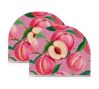 Pittura a olio Sensazione Rosa Pesca Acrilico Moderno Portatovaglioli per Farmhouse Cocktail Titolari indipendenti per Tovaglioli di stoffa Decorazione della Casa