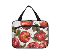 Pittura a olio Sensazione Rosso Personalizzato Hanging Toiletry Bag per gli uomini che viaggiano con gancio, Designer Multifunzionale Trucco Bag Organizer per Accessori da Viaggio per le Donne Bagno