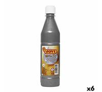 Pittura a tempera Jovi Argentato 500 ml Metallizzato [6 Unità]