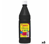 Pittura a tempera Jovi Nero 1 L [6 Unità]