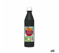 Pittura a tempera Jovi Nero 500 ml [12 Unità]