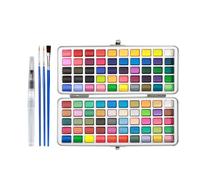 Pittura ad acquerello, set pittura ad acquerello, set di pittura da viaggio con palette di penne e pennelli ad acqua, kit acquerello da viaggio portatile forniture d'arte per artisti, adulto