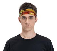 Pittura ad olio di succo e mele Fascia per il sudore unisex, traspirante e umida, adatta per corsa, ciclismo, yoga, in attesa di sport