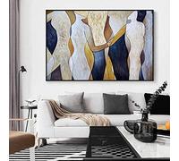 Pittura Ad Olio Dipinto A Mano su Tela Grande Quadro Paesaggistico Amante della Pittura per La Migliore Pittura A Olio Regalo Estratto Tela di Canapa di Art del Salone Dell'Estratto -50X75Cm