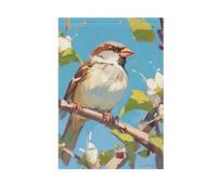 Pittura ad olio Primavera Passero bandiere di pace per esterni pasqua porta banner per la decorazione esterna 28x40 doppia faccia