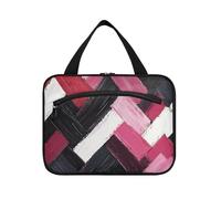 Pittura ad olio San Valentino Hanging Cosmetic Bag per le donne con gancio, borse da toilette espandibili di design per la mamma Camping organizador de maquillaje para L