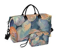 Pittura ad olio Texture Dead Leaf Butterfly Duffel Bags Carry On Personal Item Bag Sports Duffel Bags con Toiletry Bag per Sport Multifunzionale, Dipinto ad olio texture foglia morta farfalla, 1 size
