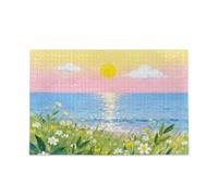 Pittura ad olio Tramonto Colori Morbidi Piecing Puzzle Piecing Puzzle per Giochi per Famiglie Impossibile Difficile Perfetto per Notti di Gioco Puzzle per Adulti 500 Piecing