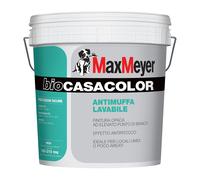 Pittura Antimuffa MaxMeyer BioCasacolor Bianco Opaco Interni Lavabile 4 lt