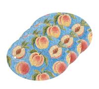 Pittura artistica blu frutta pesca assorbente grandi spugne per la pulizia multiuso spugne di pulizia per uso domestico nuovi elementi essenziali per la casa (3 pezzi)