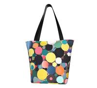 Pittura astratta di cerchi Borsa a tracolla da donna, borsa a tracolla, borsa a tracolla per lo shopping da viaggio per il fine settimana