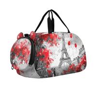 Pittura Barche A Vela Ocean Waves Carry on Duffel Bag Boy Weekend Duffel Pernottamento Ragazze Tote Duffle Bags Viaggio Bambini Danza Duffle Duffle, Dipinto Parigi eiffel valentines, classico
