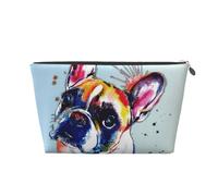Pittura Bulldog francese, Borsa da toilette Borsa per trucco Borsa per cosmetici Borsa da toilette da viaggio portatile