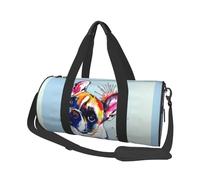 Pittura Bulldog francese, Borsone da viaggio di grande capacità Borsa rotonda Borsa da viaggio sportiva Borsa da viaggio Borsa da fitness
