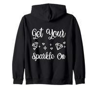 Pittura Con Diamanti Artista Get Your Sparkle On Pittura Con Felpa con Cappuccio