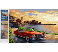 Pittura con diamanti NORIMPEX - gita lungo la costa 30 × 40 cm