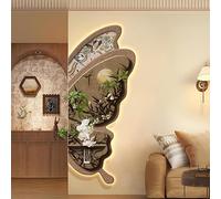 Pittura Decorativa, Decorazione Murale 3D, Scultura Da Parete Da Appendere Alla Parete, Design Senza Cornice, A Forma Di Farfalla, Per Decorazioni Tradizionali(Brown 2,42 * 100cm/16.5 * 39.4in)