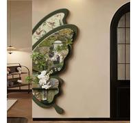 Pittura Decorativa, Decorazione Murale 3D, Scultura Da Parete Da Appendere Alla Parete, Design Senza Cornice, A Forma Di Farfalla, Per Decorazioni Tradizionali(Green 2,30 * 70cm/11.8 * 27.5in)