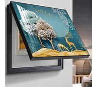 Pittura Decorativa della Scatola di Distribuzione Pittura, Decorazione della Copertura del Pannello Distribuzione Contatore Flip,Coperchio per Scatola Elettrica Scatola,07,50x40cm