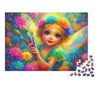 Pittura delle fate Rompicapo 1000 Pezzi In cartone Extra Spesso, Un Classico Puzzle A Pezzi Per Pace Interiore, Ideale Per Sfida Personale, Regalo Di Compleanno Originale 70x50cm/1000pcs